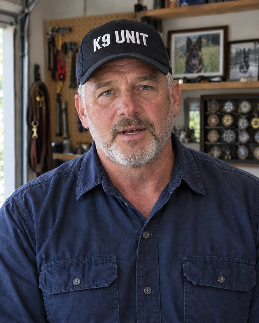 Ray Holt, retired police K-9 handler